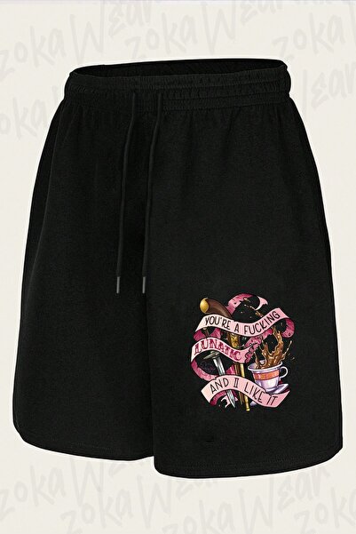 ZOKAWEAR Unisex Ofmd Fcking Lunatic Design Printed Shorts