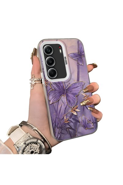 Hontinga Tecno Camon 40 Pro 5g Cm7 Compatible Silicone Edge Hard Back Case Co...