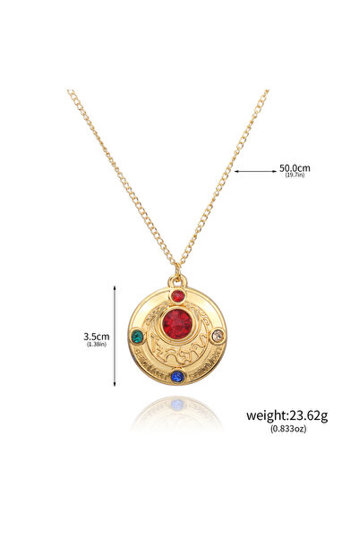 Choice8 N01109-02 Anime Cute Pink Girl Necklace Tsukino Usagi Magical Transfo...