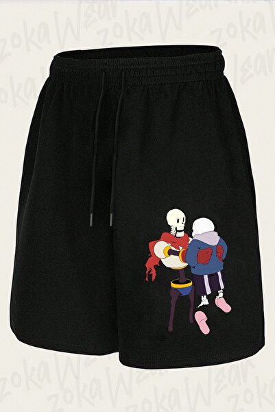 ZOKAWEAR شورت مطبوع بتصميم Undertale Sans v34 للجنسين