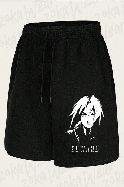 ZOKAWEAR Unisex Full Metal Alchemist Edward Elric Design Printed Shorts