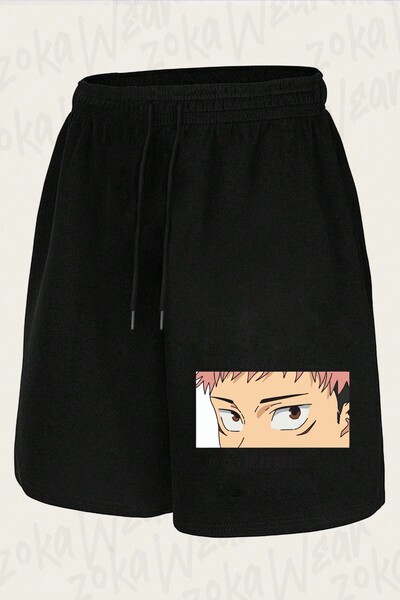 ZOKAWEAR Unisex Jujutsu Kaisen Yuji Itadori3 Σορτς με στάμπα σχεδίου