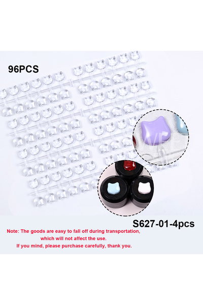 choice2 S627-01-4pcs SWEET TREND-40/48/80/96Pcs-Cat Shape Nail Color Chart Be...