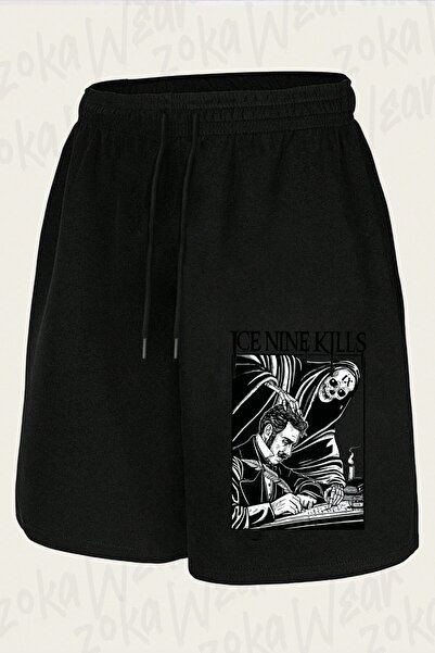 ZOKAWEAR شورت مطبوع بتصميم Ice Nine Kills للجنسين