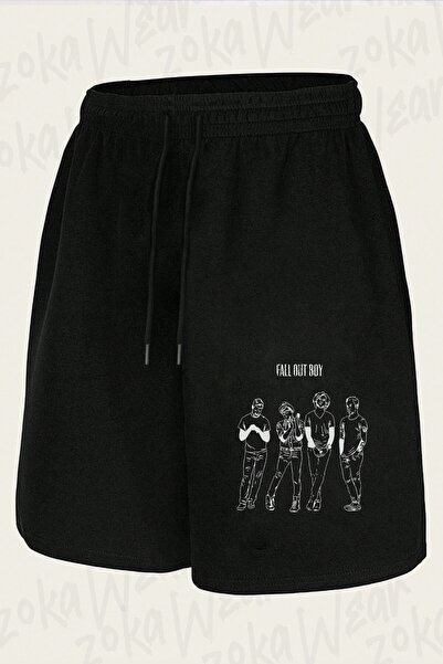 ZOKAWEAR Unisex Fall Out Boys Design Printed Shorts