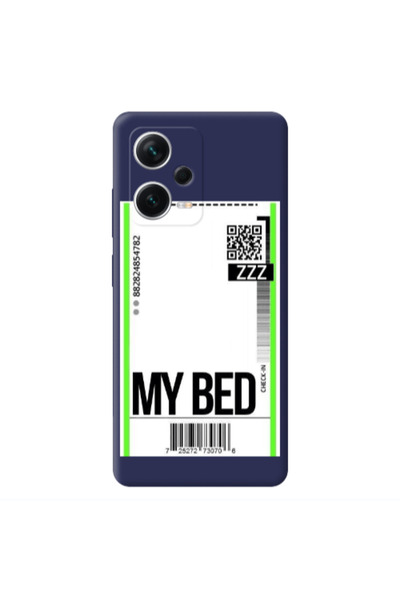 Other Xiaomi Poco X5 My Bed ZZZ Dark blue Colored Silicone TPU Θήκη