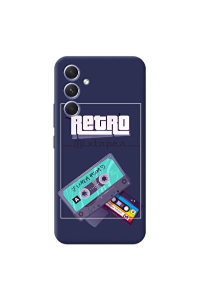 Other Samsung A56 Mixtapes Dark blue Colored Silicone TPU Θήκη