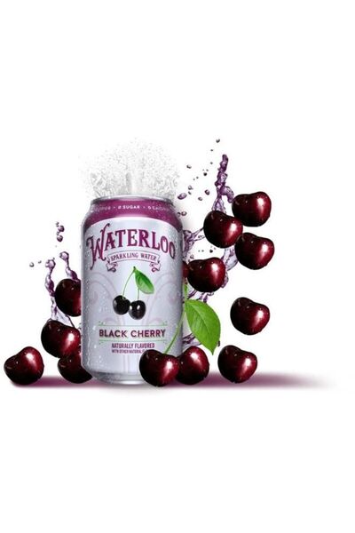 Waterloo Sparkling Water Waterloo Black Cherry Sparkling Water 355ml