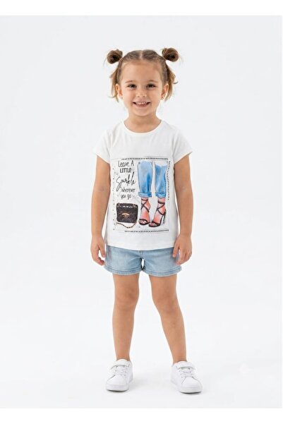 Kız Çocuk Beyaz T-Shirt