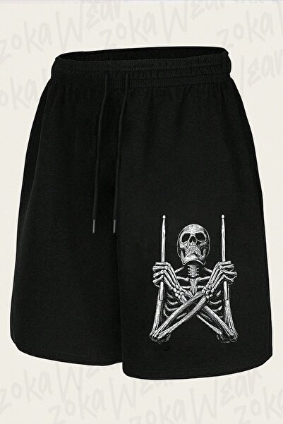 ZOKAWEAR Unisex Bateri V7 Design Printed Shorts