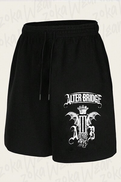 ZOKAWEAR Unisex šorts sa printom Alter Bridge dizajna