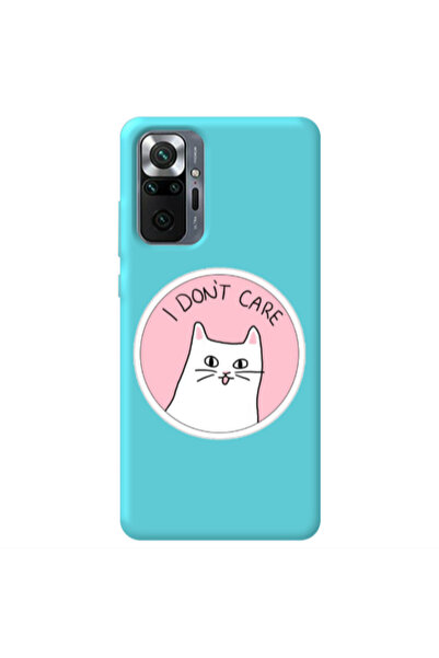 Other Xiaomi Redmi Note 10 Pro 4G I dont Care Turquoise Colored Silicone TPU ...