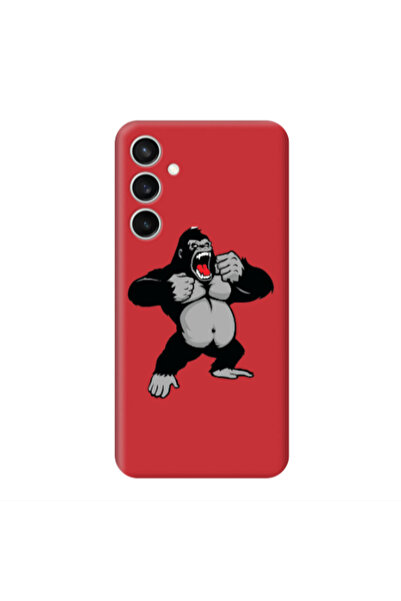 Other Samsung S24 FE Angry Gorilla2 Red Colored Silicone TPU Θήκη