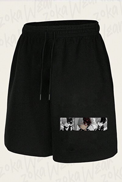 ZOKAWEAR Unisex My Hero Academia Shoto Todoroki Design Printed Shorts