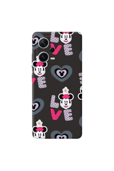 Other Xiaomi Poco X5 Minnie Black Colored Silicone TPU Θήκη