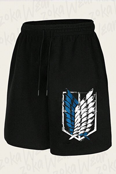 ZOKAWEAR Unisex Aot Symbols Anime Logo Design Printed Shorts