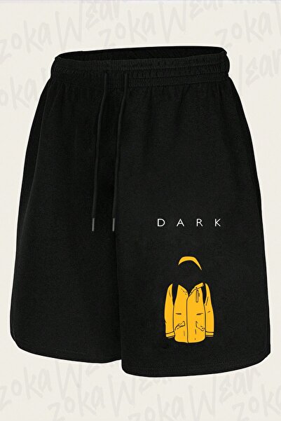 ZOKAWEAR Unisex σορτς Jonas Dark Design με στάμπα