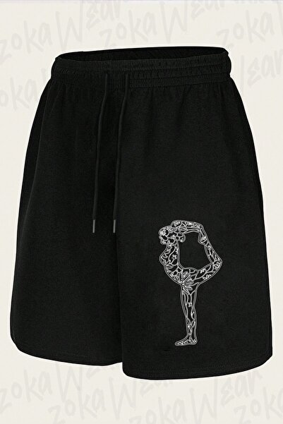 ZOKAWEAR Unisex Yoga Theme Design Printed Shorts
