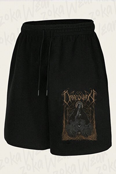 ZOKAWEAR Unisex noćni bend, kratke hlače sa drakonskim dizajnom