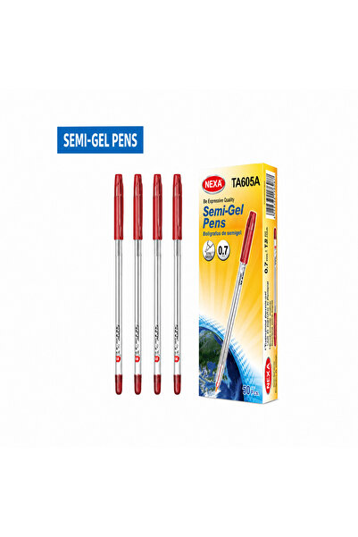 Generic اقلام جافة لون احمر موديل TA-605 (بكت شد 12 قلم )