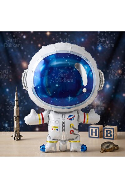 Parti Dükkanı Astronaut Foil Balloon 60X52 cm Helium Compatible Space Themed ...