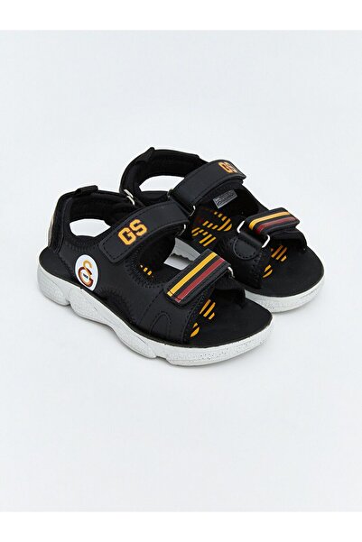 LC Waikiki LCW STEPS Siyah Galatasaray Baskılı Erkek Çocuk Sandalet