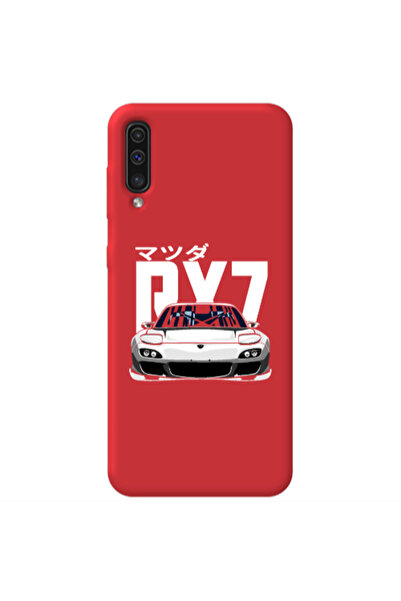 Other Samsung A70 Car Rx7 Red Colored Silicone TPU Θήκη