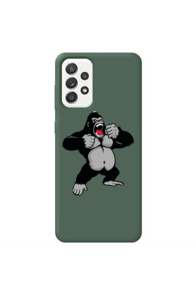 Other Samsung A52 Angry Gorilla2 Dark Green Colored Silicone TPU Θήκη