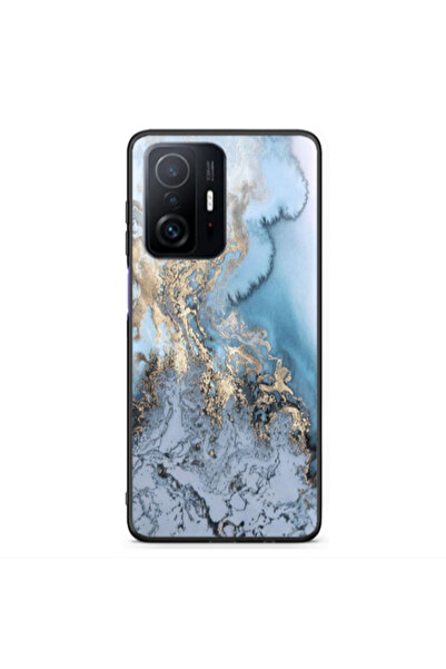 Other Xiaomi Redmi Note 11 T Marble Gold Design Black Glossy Θήκη