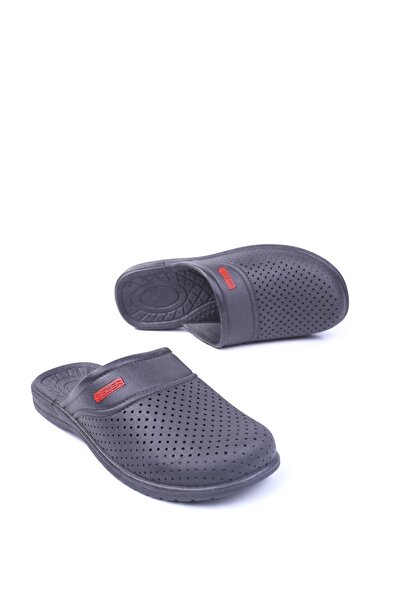 GEZER 9601 Men's Black Closed Front Non-Slip Eva Hospital Bathroom Balcony Sl...