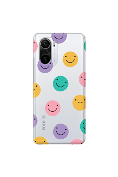 Other Xiaomi Poco F3 Colorful smiles Transparent Silicone TPU Θήκη
