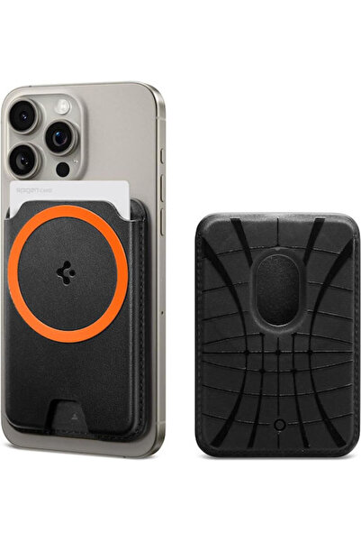 Spigen Θήκη καρτών MagSafe Valentinus σε μαύρο χρώμα
