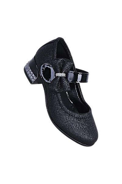 Ayakcenter Herbebe 355 Black Girls' 5cm Heeled Shoes