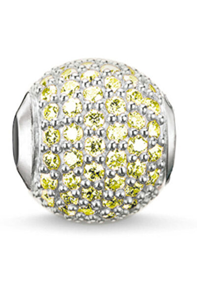 Thomas Sabo Ασημένιο μενταγιόν με πράσινες πέτρες ζιργκόν