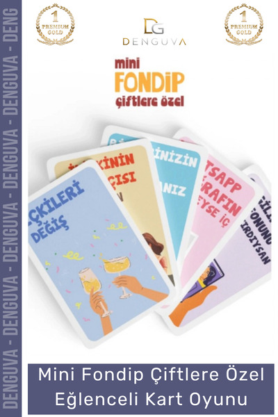 Denguva #KartOyunu Romantik Hediye İliş Güçlendirici İnteraktif Fondip Çiftle...