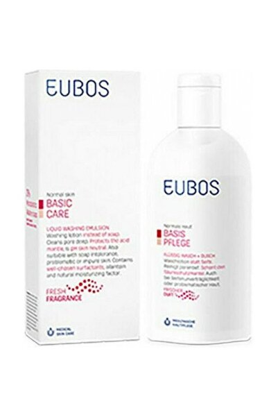 EUBOS Κόκκινο Υγρό Πλυντικό Γαλάκτωμα 200ML