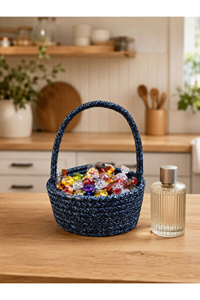 MaVaux Candya Handmade Rope Multi-Purpose Guest Candy Basket, Gift Basket, We...