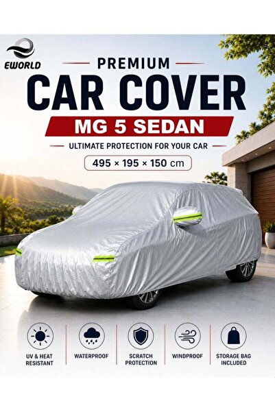 zeetwo Waterproof UV Resistant Full Car Cover for MG 5 - All Weather Dustproo...