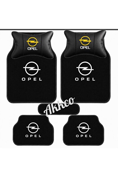 akkcompany Opel Mokka Uyumlu 5 Parça Halı Paspas ve 2li boyun Yastık Seti
