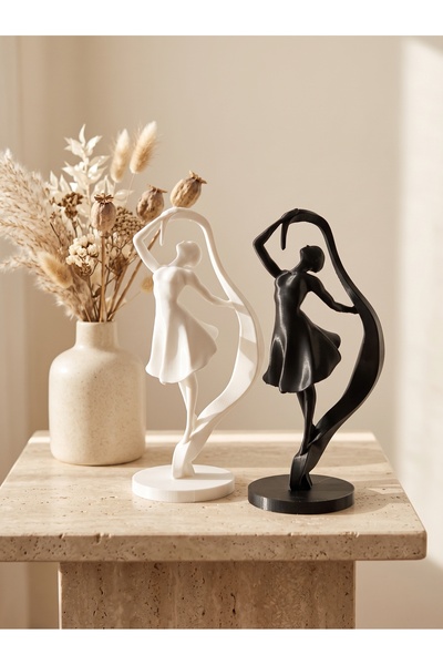 Fulmin Şık Dansçı Biblosu / 16 cm / Minimalist Dekoratif Ev Aksesuarı