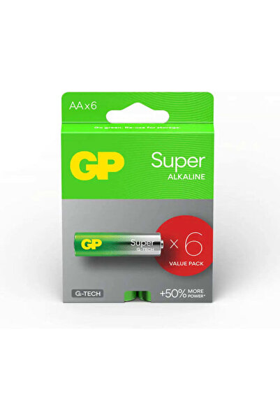 GP Batteries Μπαταρία Αλκαλική Gp Super Lr6 Aa 4+2 Τεμάχια σε Συσκευασία 1.5V...