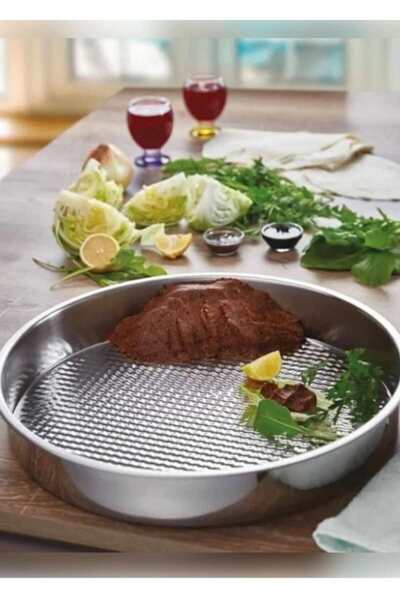 Qualitev 1 Piece Stainless Steel Raw Meatball Tray 39 cm Raw Meatball Kneadin...