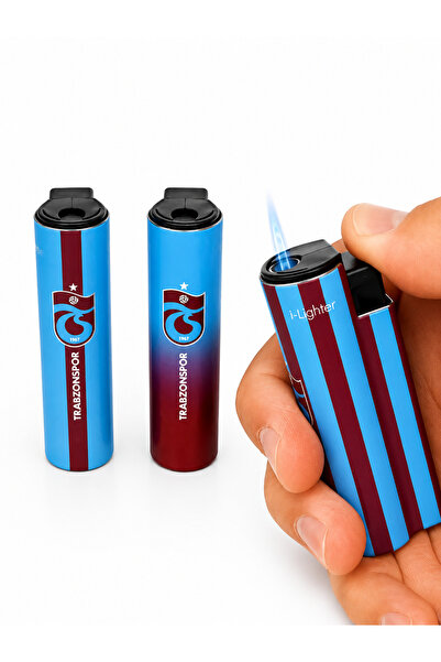 ONRSTORE Mavi Bordo Gaz Dolumlu Turbo Alev Çakmak – Rüzgar Korumalı Taşınabil...