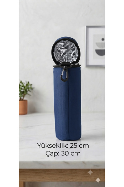 ROWAN ÇANTA Cylinder Zipper Closure Inside, Thermal, Water Bottle and Water C...
