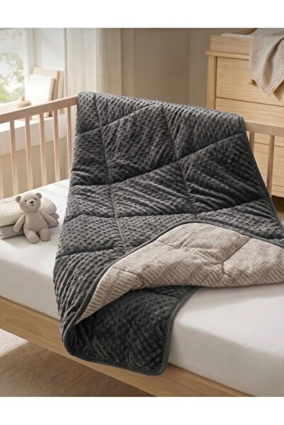 Fem Tekstil Premium Çift Taraflı Kadife Bebek Ve Çocuk Battaniyesi 90x120 cm ...