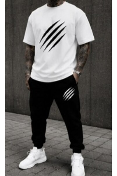 ship master Summer Collection New Arrival T-Shirt & Shorts Set Printed Patter...
