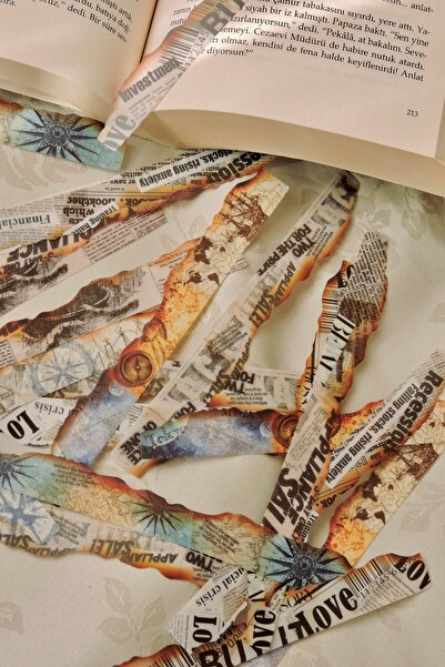 Nova Crafts Maritime Blueprint Nautical Themed Strip Sticker 30Pcs Suitable f...