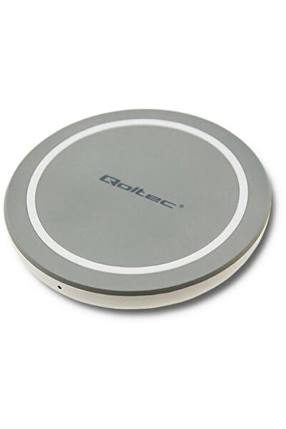 Qoltec Încărcător wireless (pad Qi) 10W Gri (Ring)
