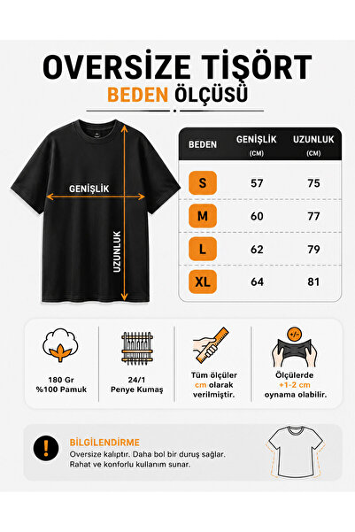 chaygoy Unisex Oversize Beyaz Tişört Generation %100 Pamuk