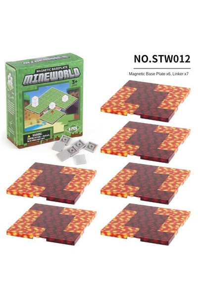 Choice15 STW0012 Magnetic Base Plate Variety Baseplates Match Mine World Magn...